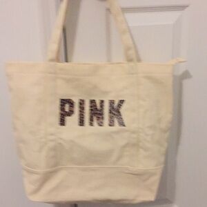 Pink Victoria secret tote bag